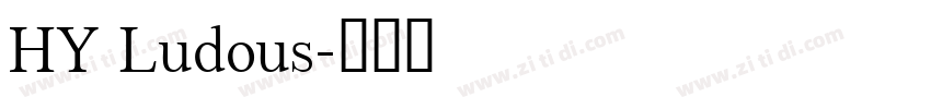 HY Ludous字体转换